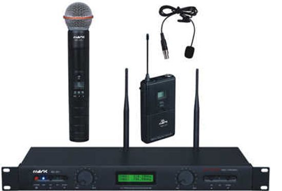 Microfone Duplo MD-201 UHF 