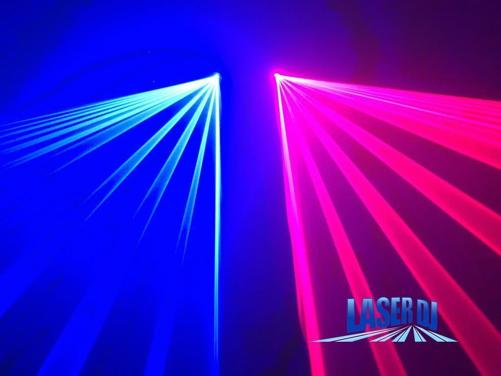 Laser Duplo 500mw Azul + 500mw Vermelho