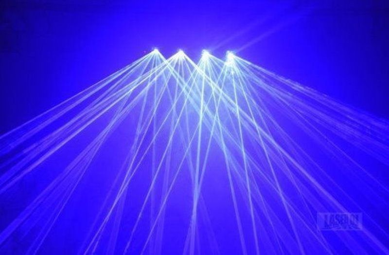 Laser show 4 Saidas Azul Royal 1W